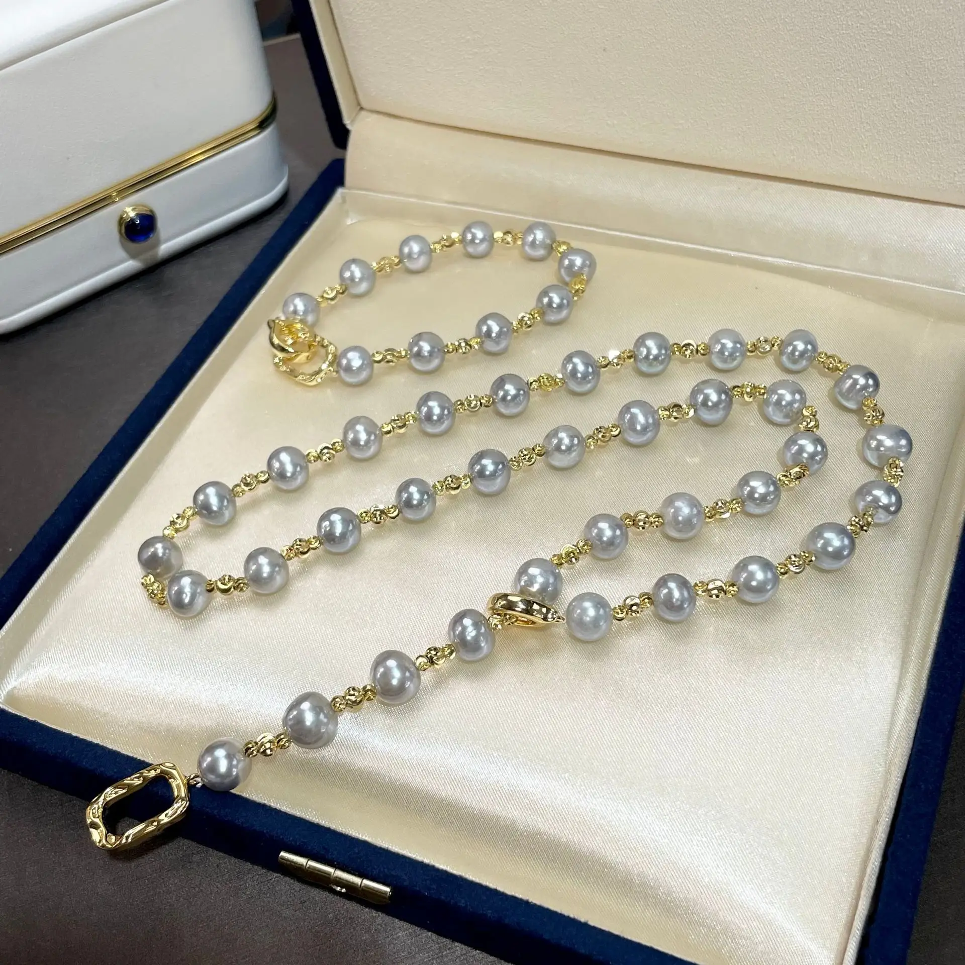 Pearl Necklace for Women with Gold Plated Clasp — feature 6
