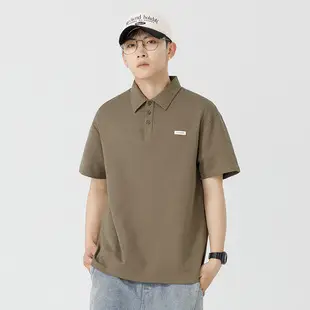 Men's White Japanese Style Polo Shirt Short Sleeve Casual Wear — feature 12