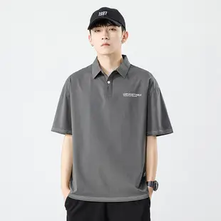 Men's White Japanese Style Polo Shirt Short Sleeve Casual Wear — feature 4