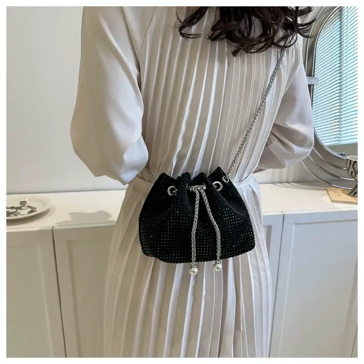 Rhinestone Bucket Bag Women's Casual Shoulder Crossbody Bag — feature 15