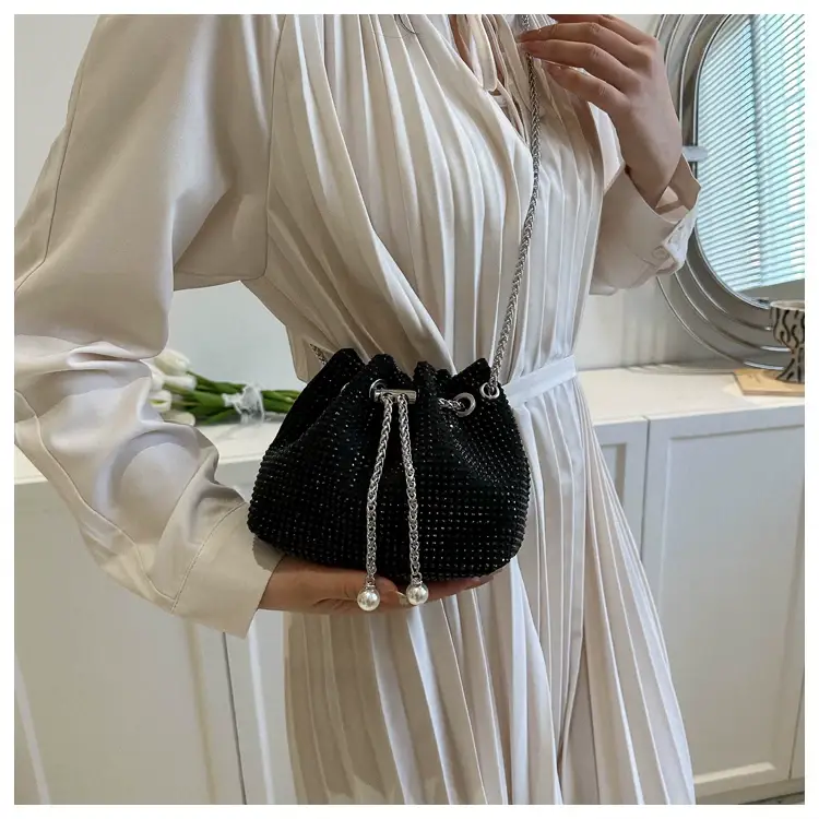 Rhinestone Bucket Bag Women's Casual Shoulder Crossbody Bag — feature 16