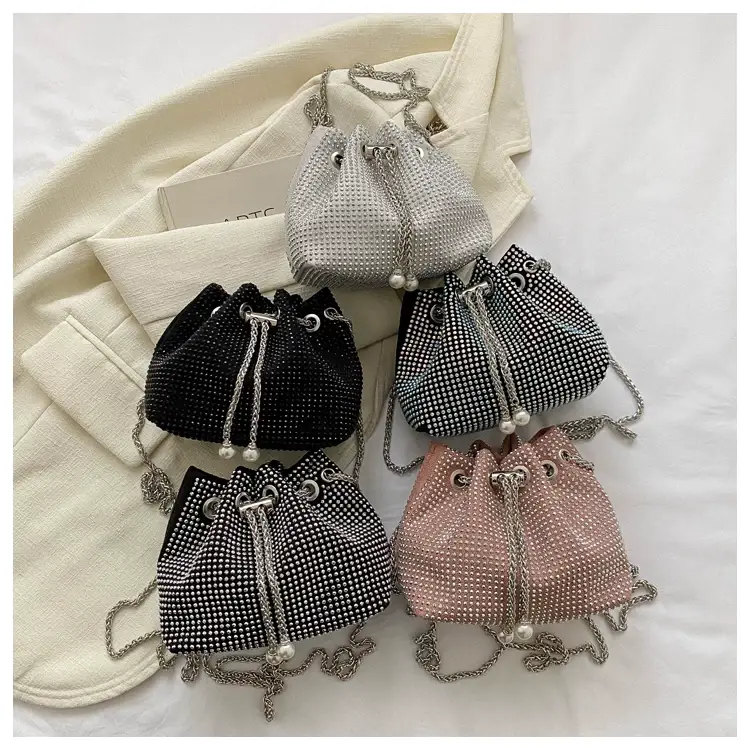 Rhinestone Bucket Bag Women's Casual Shoulder Crossbody Bag — feature 17
