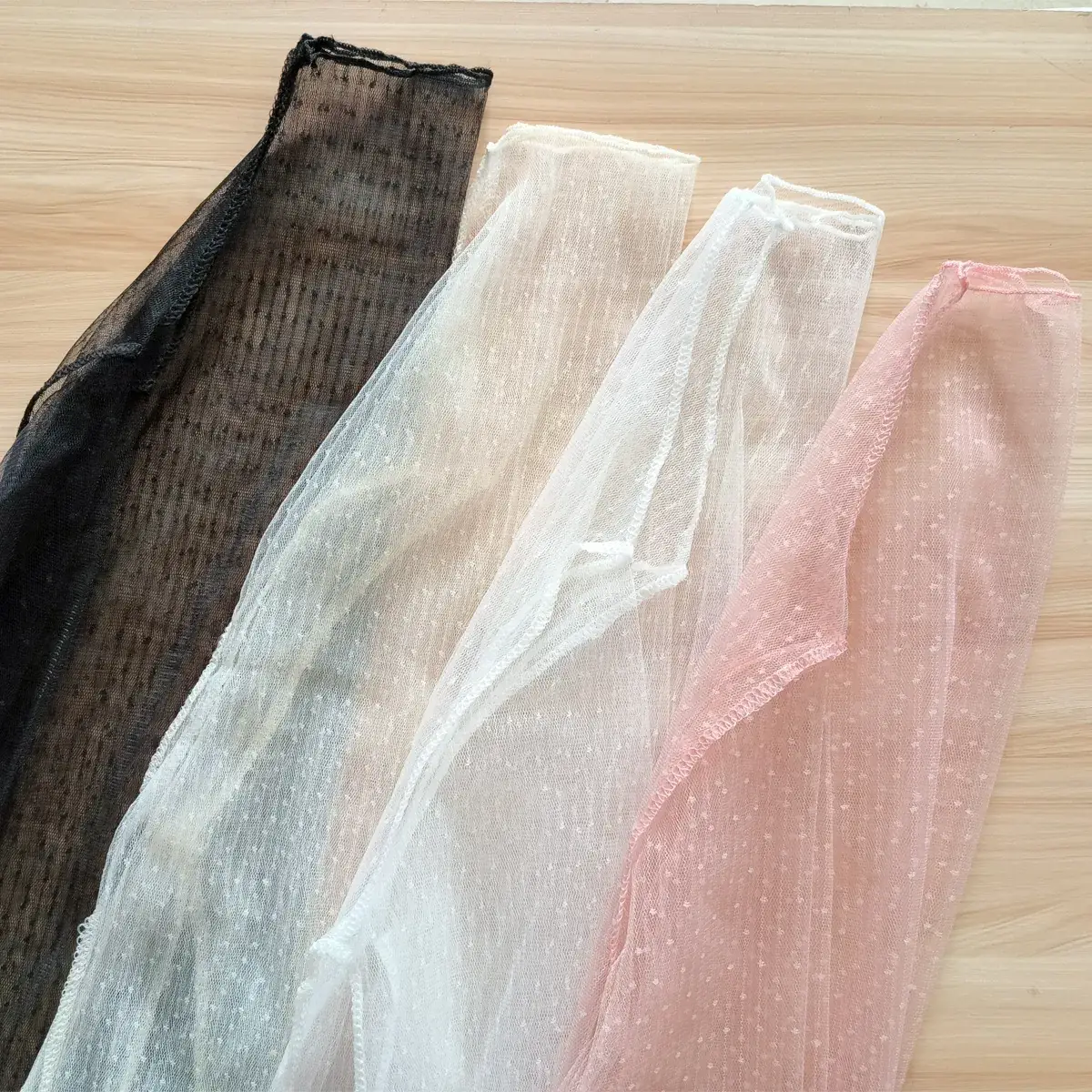 Women's Long Sleeve Mesh Top with Lace Base & Transparent Overlay - Image 7