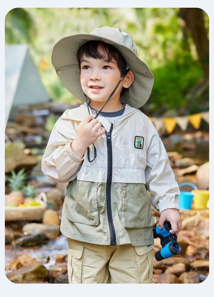Doodle Baby Sunshade Jacket Boys Zipper Summer Outdoors — feature 31