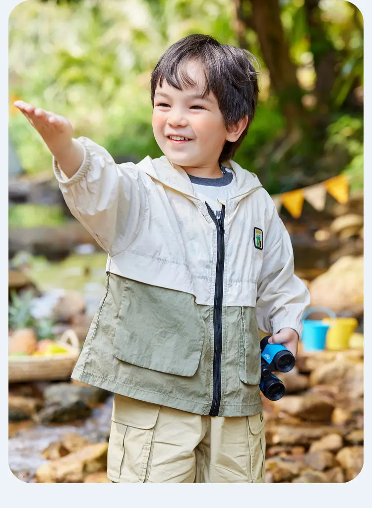 Doodle Baby Sunshade Jacket Boys Zipper Summer Outdoors — feature 32