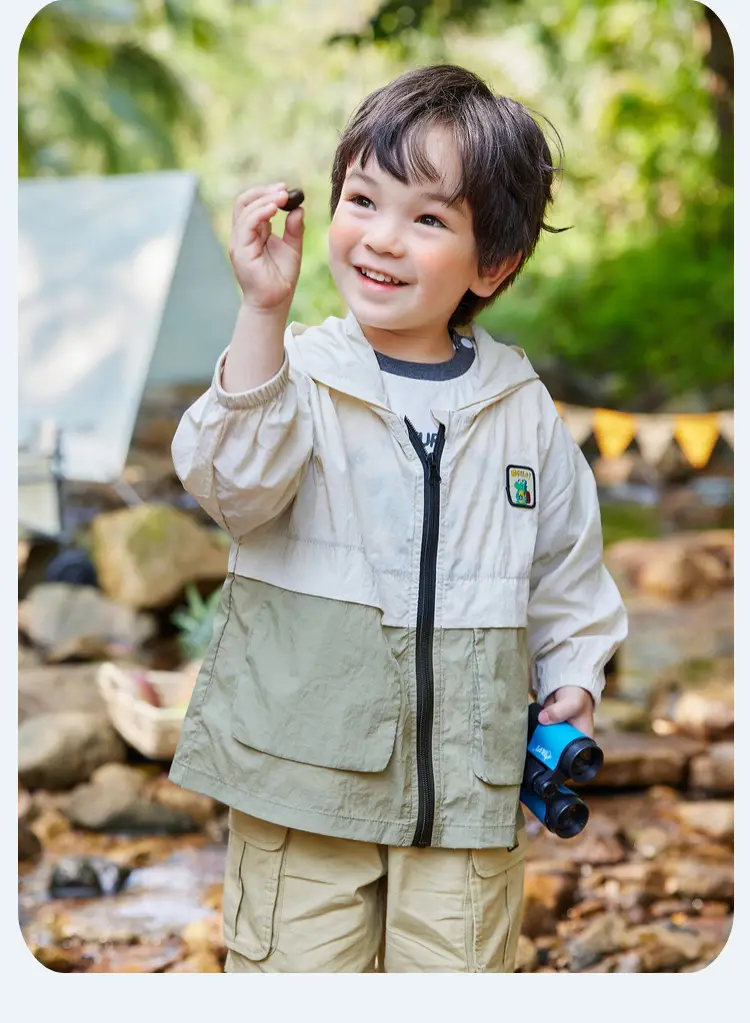 Doodle Baby Sunshade Jacket Boys Zipper Summer Outdoors — feature 34