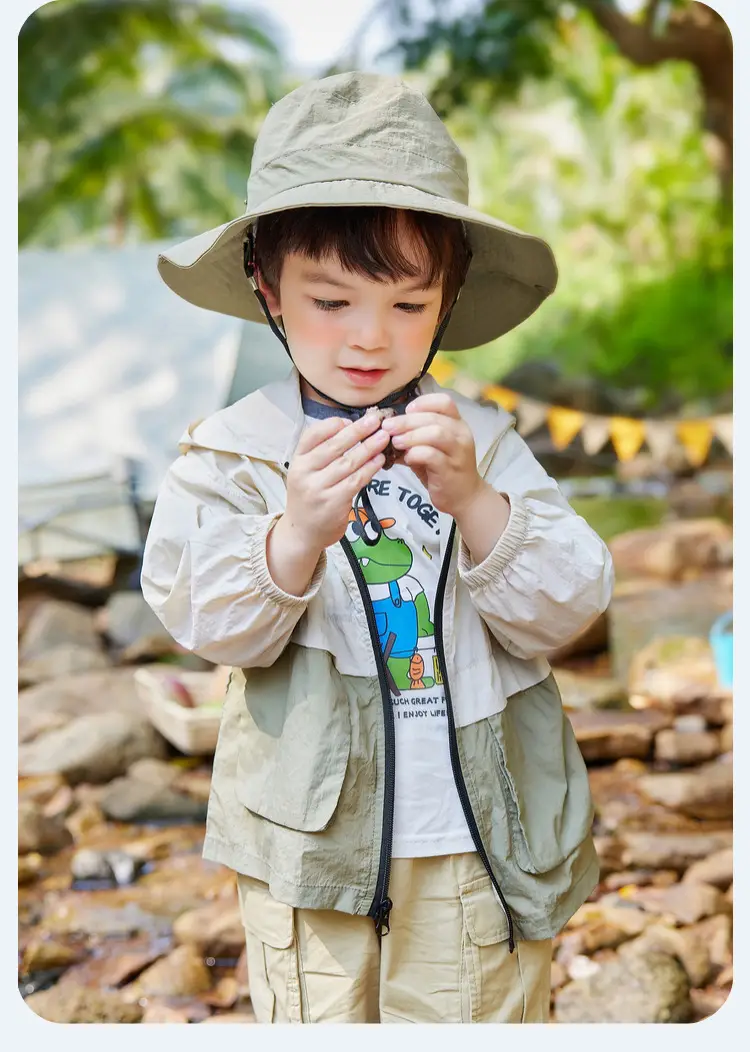 Doodle Baby Sunshade Jacket Boys Zipper Summer Outdoors — feature 36