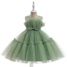 Black Puff Sleeve Princess Dress for Girls — feature 6