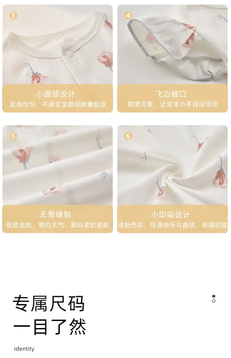 Baby Cotton Floral Jumpsuit Summer Short Sleeve — feature 10