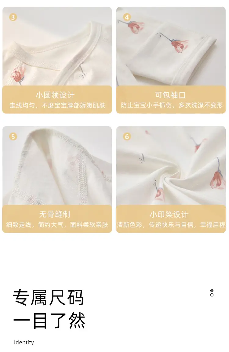 Newborn Long Sleeve Butterfly Pajamas White — feature 10