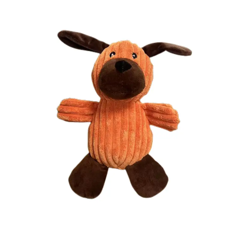 New pet plush toy frog pig a variety of pet-shaped dog toys bite-resistant interactive sound toys