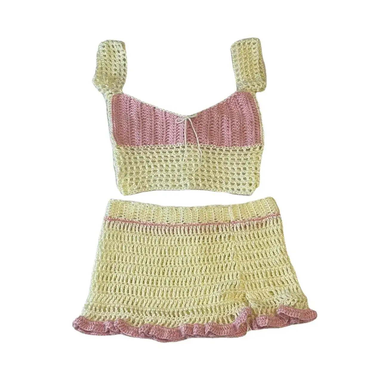 2023 Knitted Two-Piece Vest & Skirt Set for Women