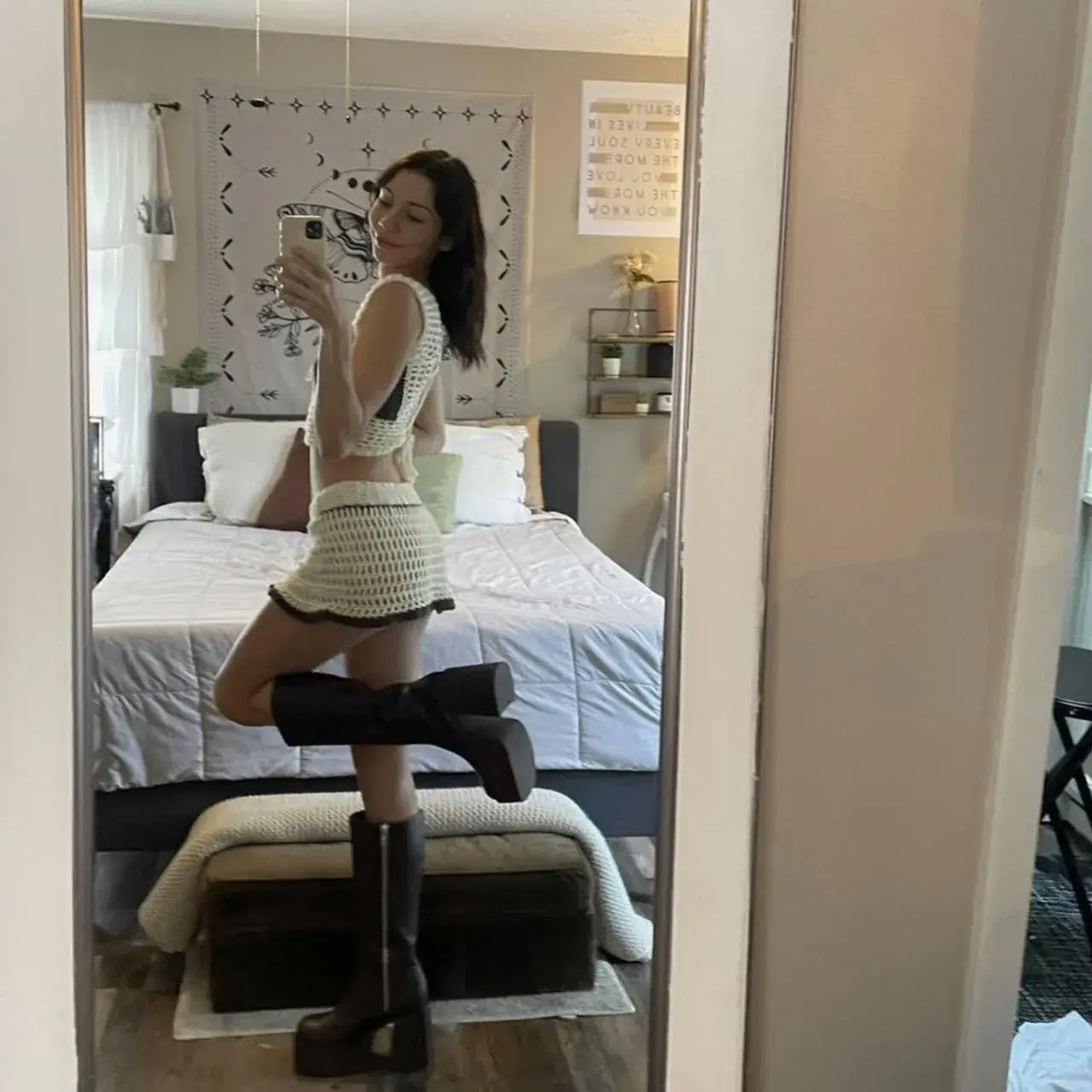 2023 Knitted Two-Piece Vest & Skirt Set for Women — feature 5