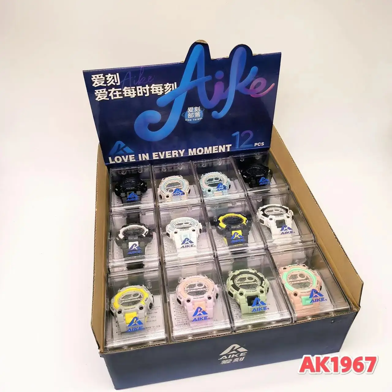 Aike Waterproof Men Women Student Watch Macaron Color — feature 16
