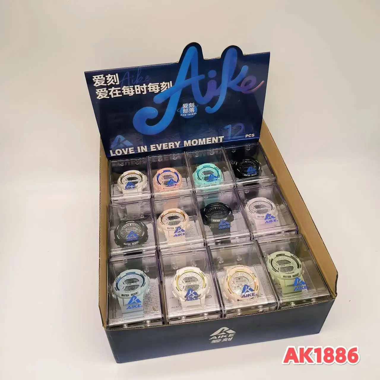 Aike Waterproof Men Women Student Watch Macaron Color — feature 21