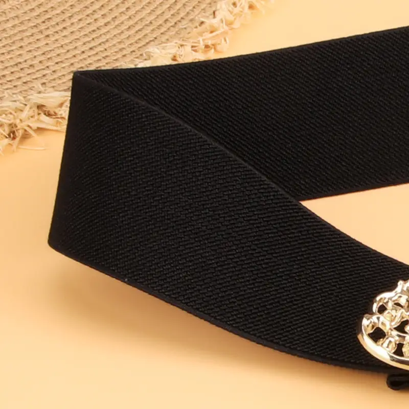 Butterfly Belt for Women Black Elastic Waist Cover