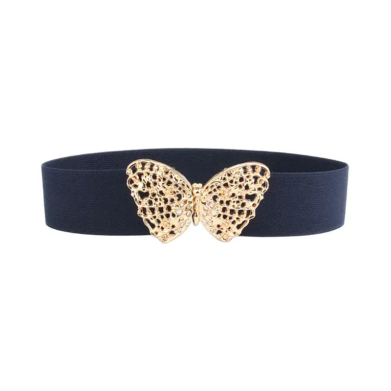 Butterfly Belt for Women Black Elastic Waist Cover