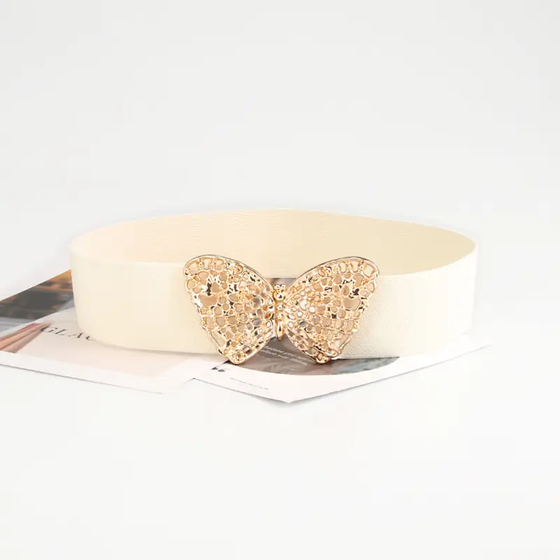Butterfly Belt for Women Black Elastic Waist Cover