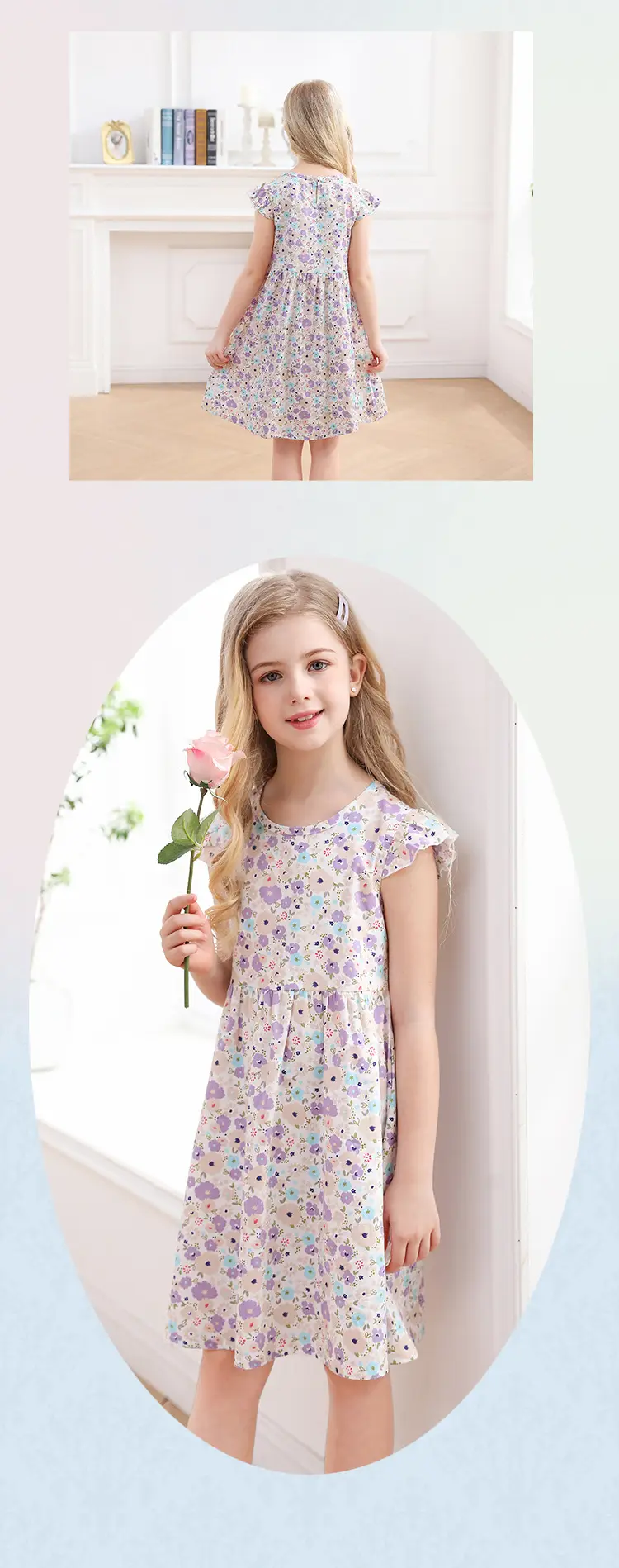 Girls Cotton Lemon Print Summer Dress 2023 — feature 10