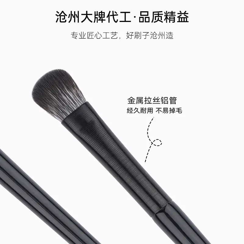 6 Pack Soft Wool Eye Shadow Brush Set for Makeup Beginners - Image 5