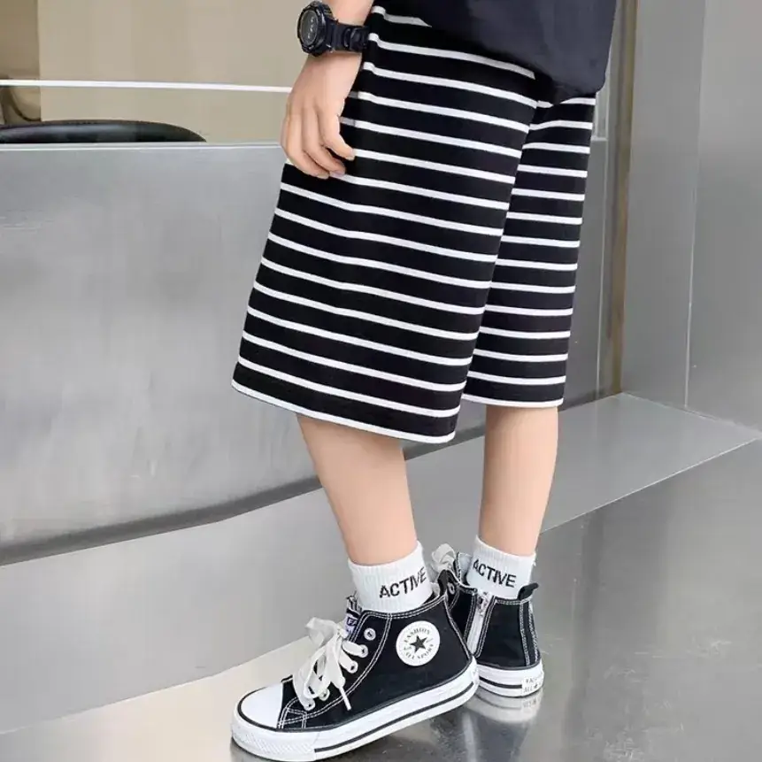 New Summer Striped Shorts for Boys Girls Large - Image 5
