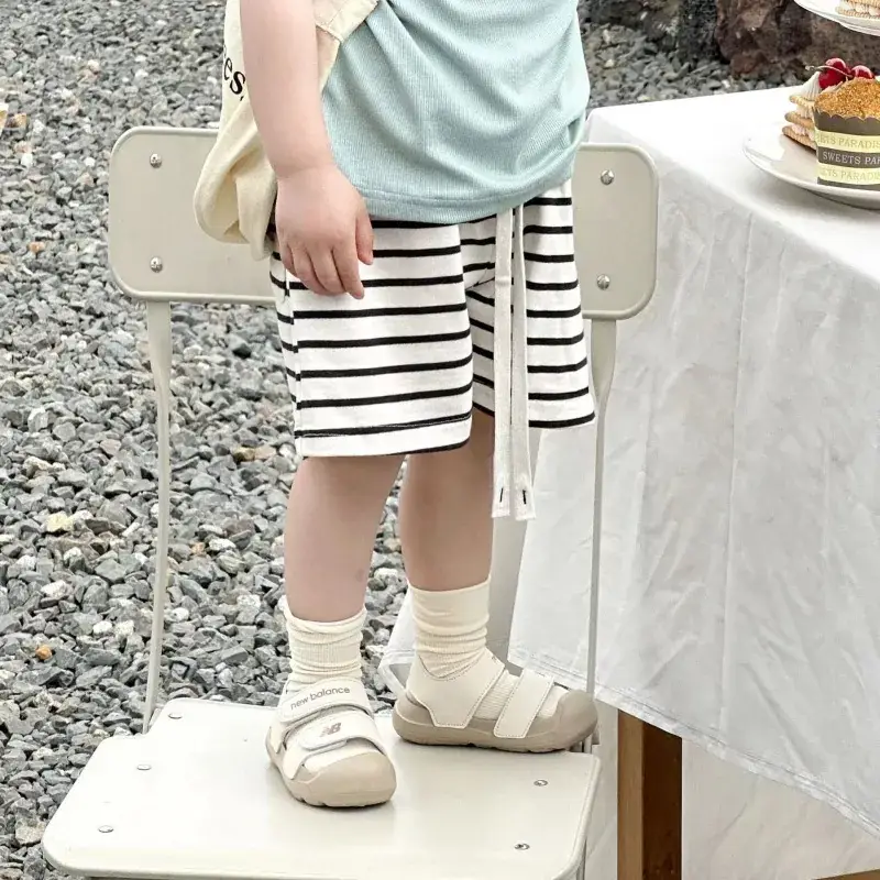 New Summer Striped Shorts for Boys Girls Large - Image 6
