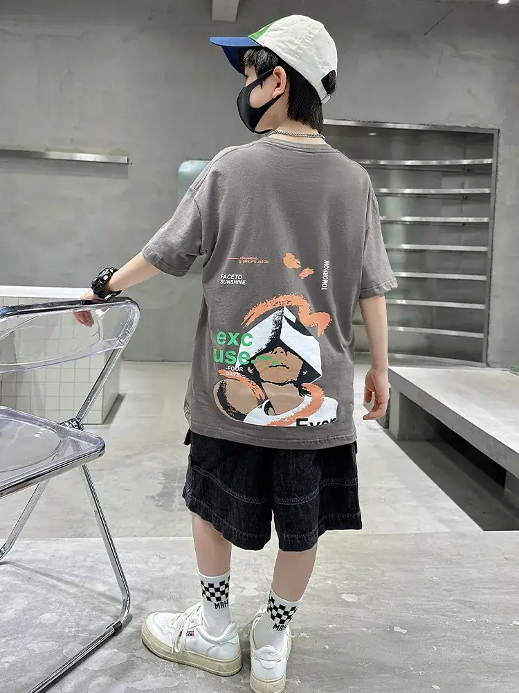 Children's Cotton T-Shirt Short Sleeve Summer 2025 - Image 13