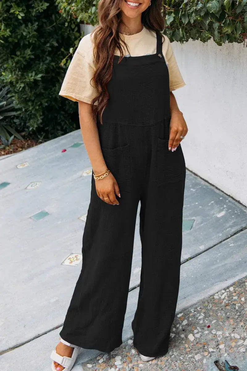 2025 Women's Navy Blue Loose Strap Pants Casual Summer — feature 24