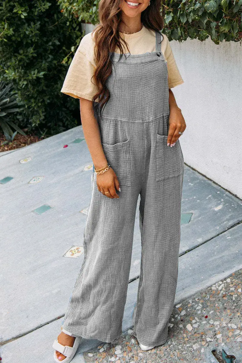 2025 Women's Navy Blue Loose Strap Pants Casual Summer — feature 28