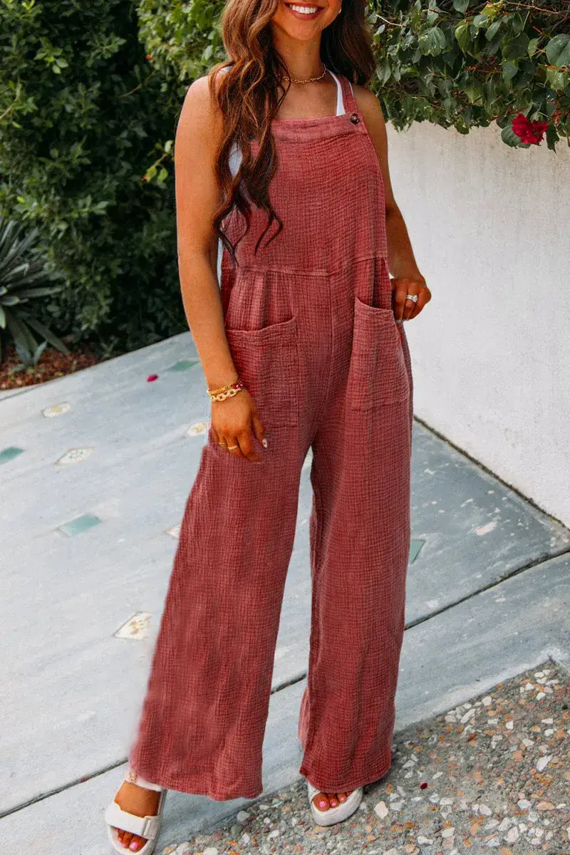 2025 Women's Navy Blue Loose Strap Pants Casual Summer — feature 33