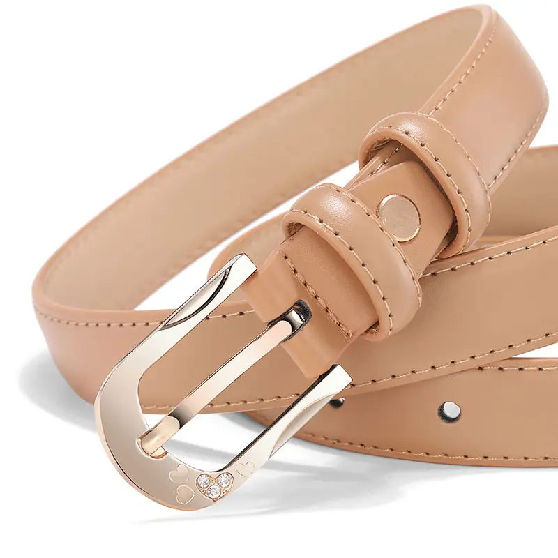 White D-Shape Belt Buckle for Women - Image 17