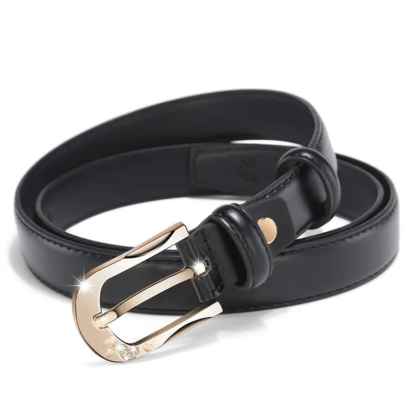 White D-Shape Belt Buckle for Women - Image 18