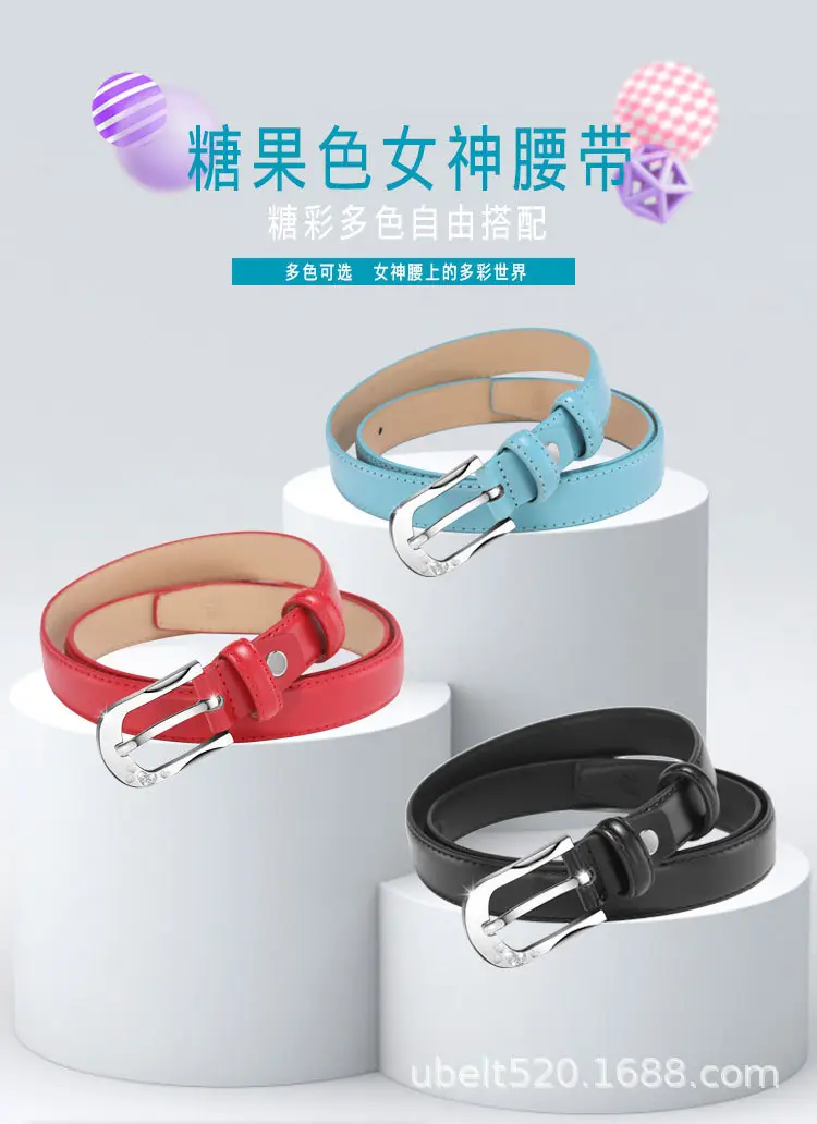 White D-Shape Belt Buckle for Women — feature 12