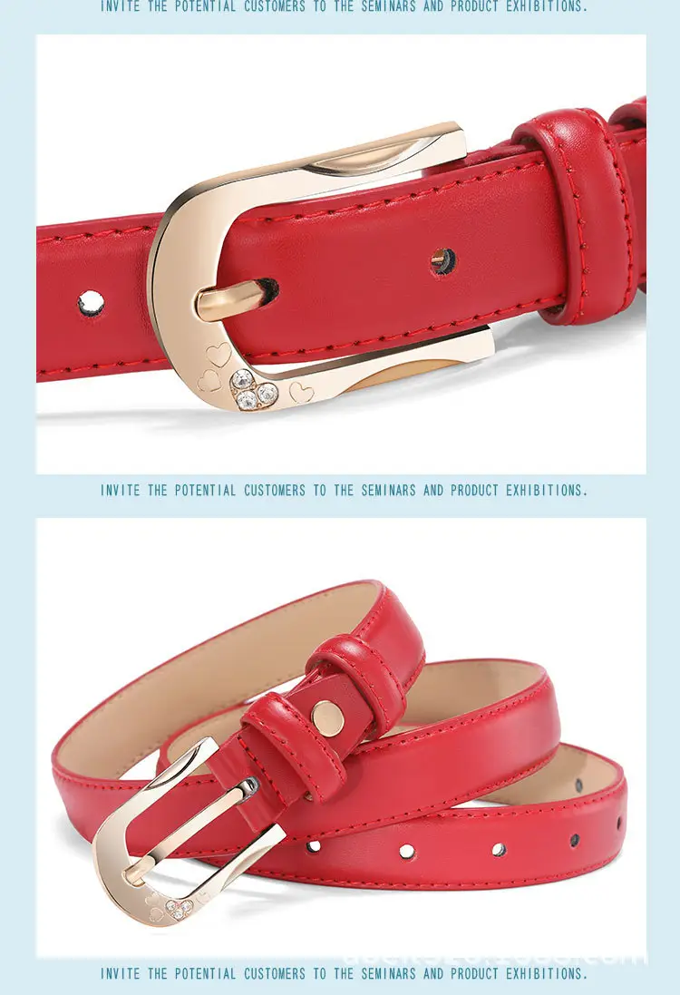 White D-Shape Belt Buckle for Women — feature 22