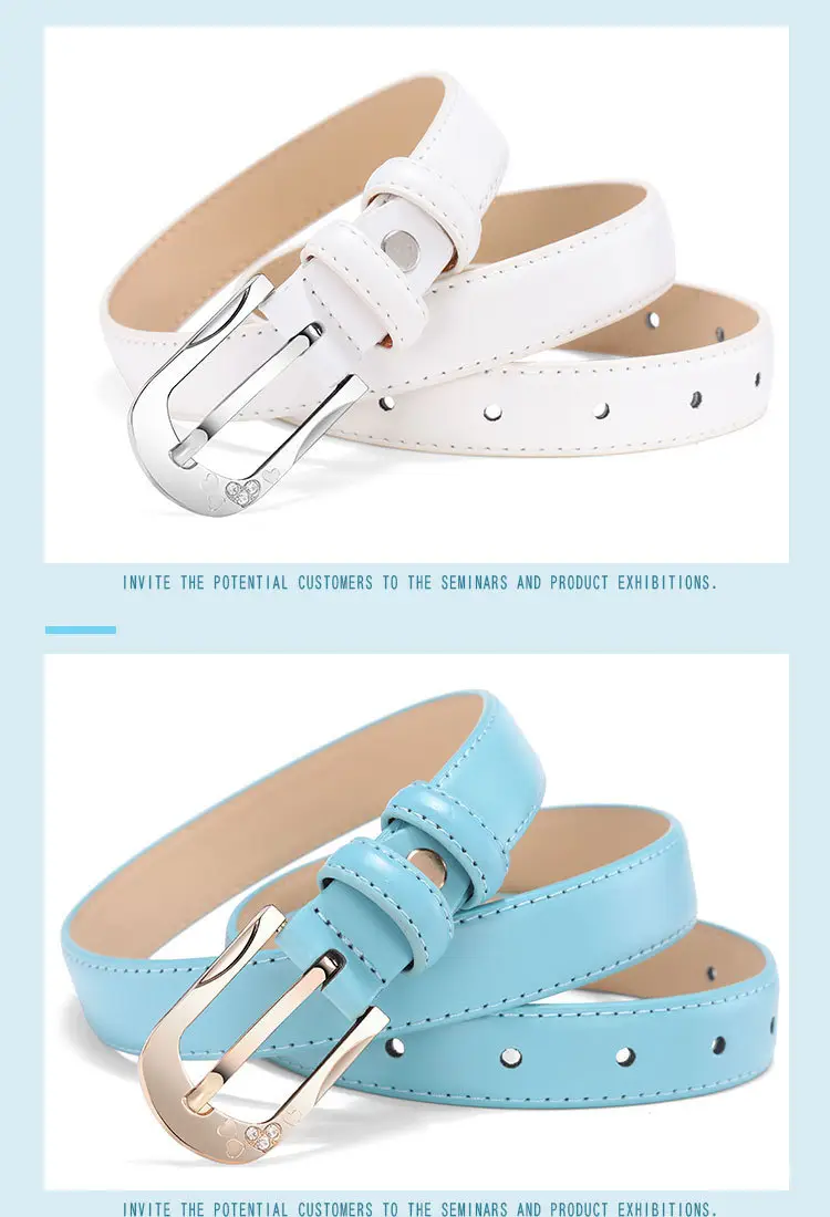 White D-Shape Belt Buckle for Women — feature 24