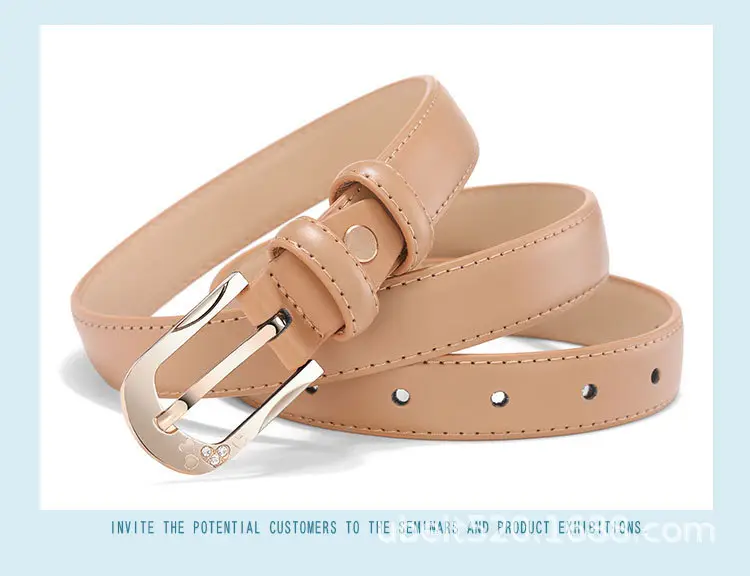 White D-Shape Belt Buckle for Women — feature 26