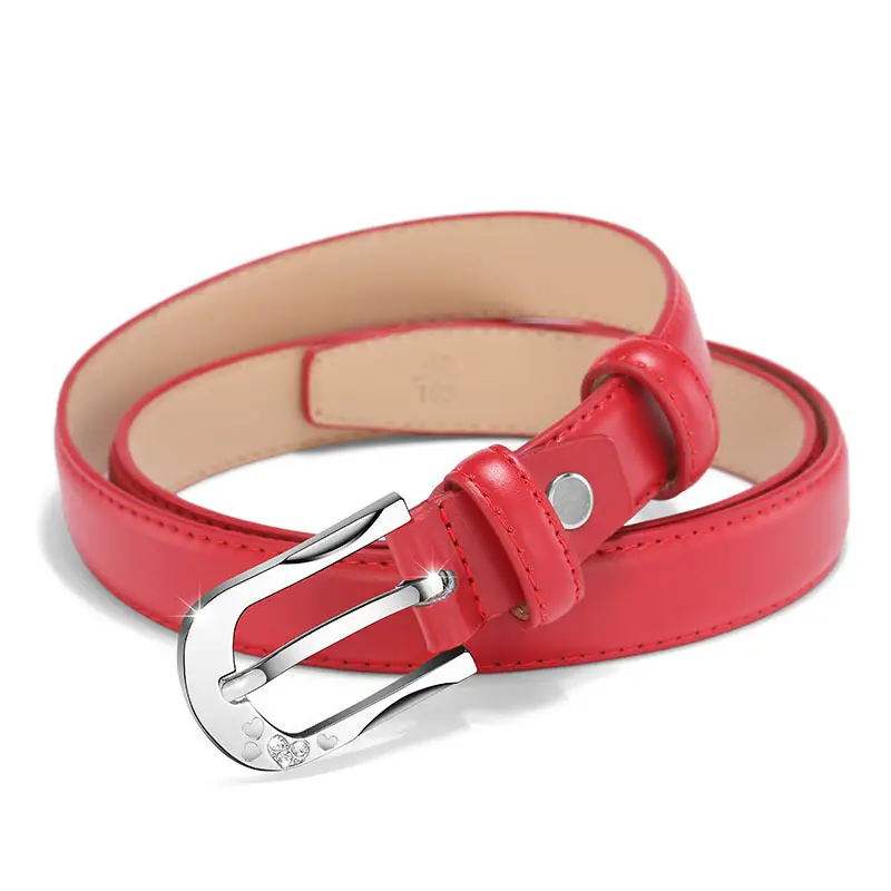 White D-Shape Belt Buckle for Women - Image 11