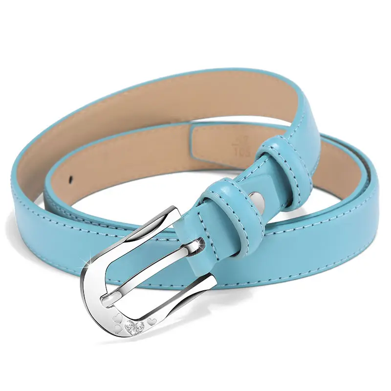 White D-Shape Belt Buckle for Women - Image 12
