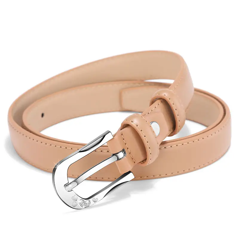White D-Shape Belt Buckle for Women - Image 13