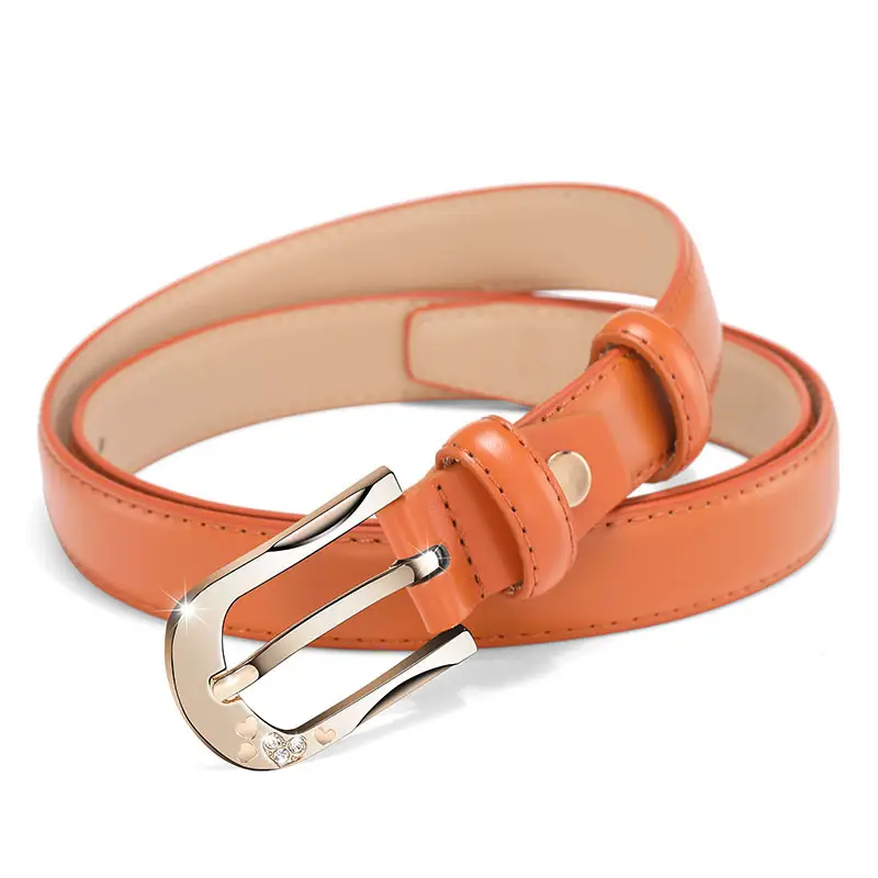 White D-Shape Belt Buckle for Women - Image 3