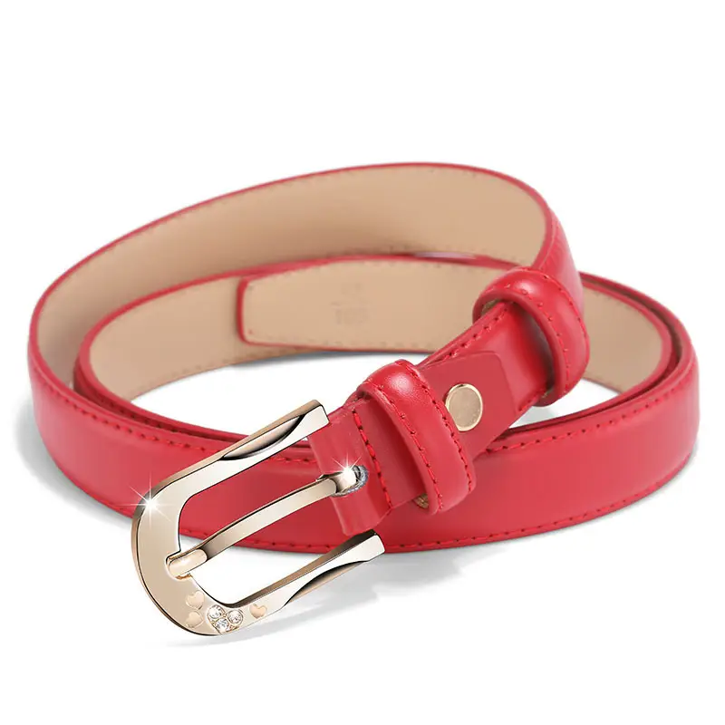 White D-Shape Belt Buckle for Women - Image 4