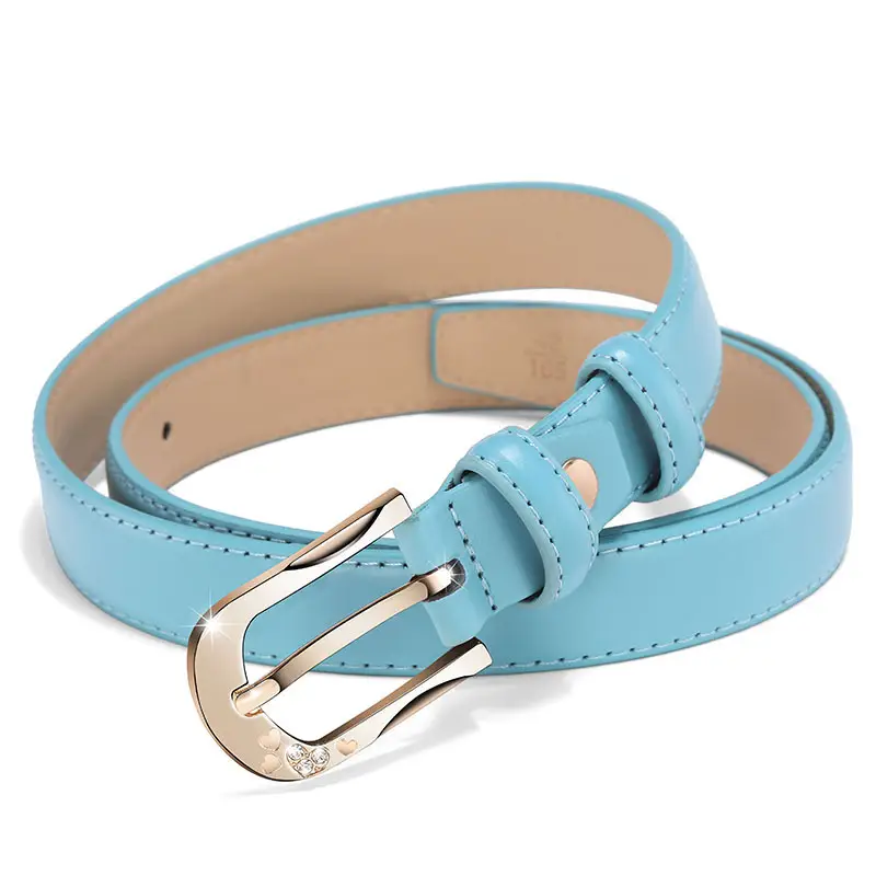 White D-Shape Belt Buckle for Women - Image 5