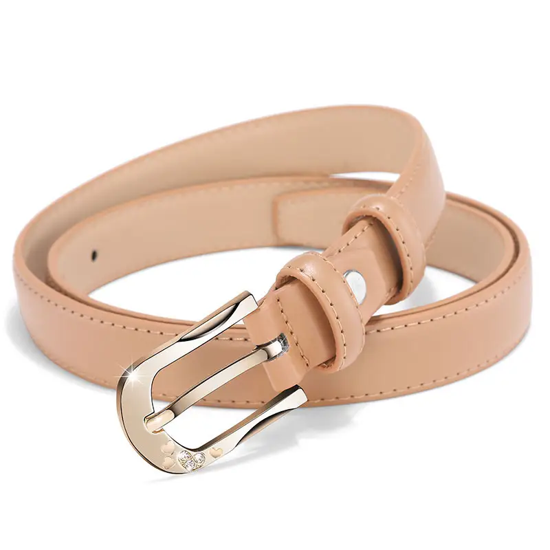 White D-Shape Belt Buckle for Women - Image 6