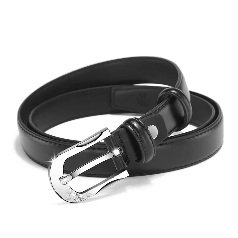 White D-Shape Belt Buckle for Women - Image 8