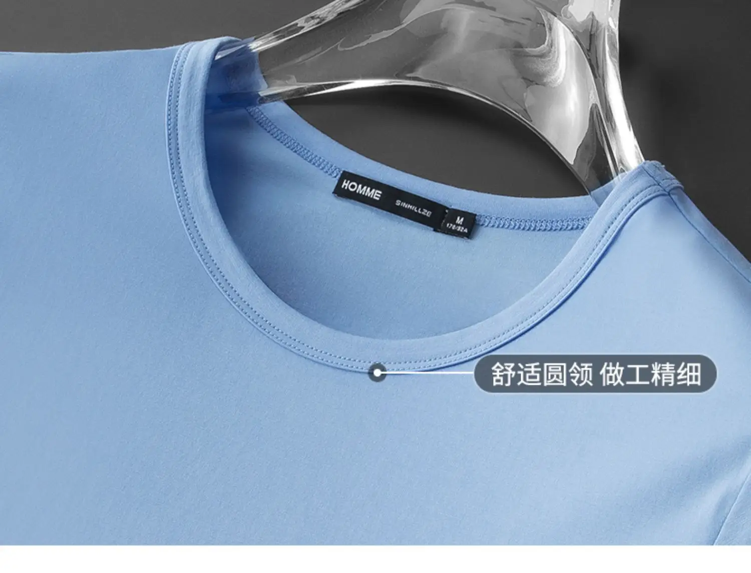 Men's Black Ice Silk T-Shirt 2025 Summer — feature 37
