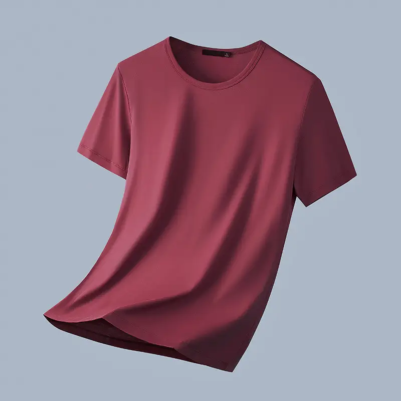 Men's Black Ice Silk T-Shirt 2025 Summer - Image 10
