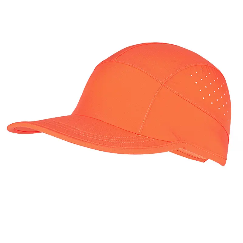Orange Baseball Cap for Men Summer Running Comfortable Stretch Cap - Image 5