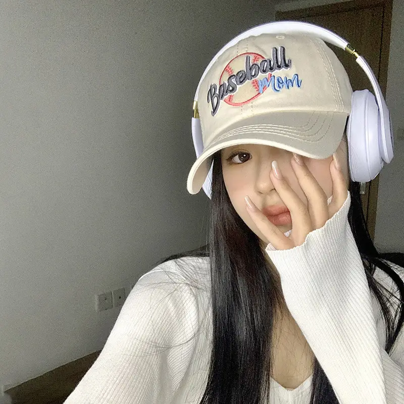 Women Baseball Cap Brown 2023 New Soft Sunshade Hat - Image 7