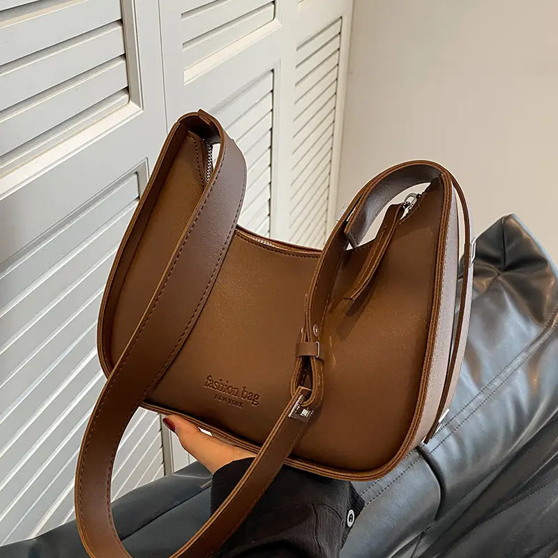 Small Shoulder Messenger Bag Brown Leather 2023 - Image 3