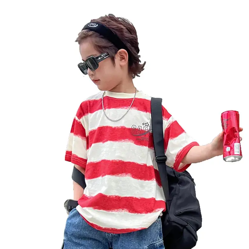 2025 Kids Pure Cotton Tie-Dye T-Shirt Top - Image 3